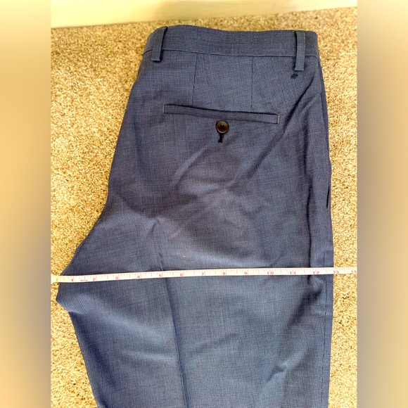 Hugo Boss Blue Super 100 Slim suit pants - Matching suit jacket available. - Picture 4 of 7